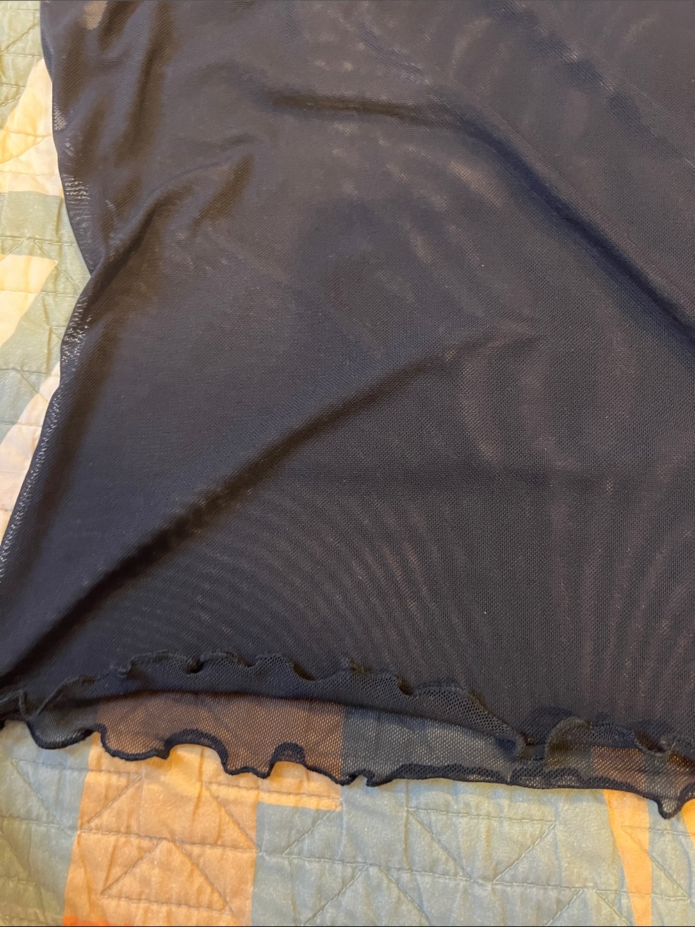 Urban Outfitters Black Sheer Cap-Sleeve Mesh Camisole - Picture 6 of 8